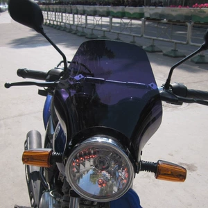 Motosiklet modifikasiya edilmiş dəyirmi işıq deflektor külək şüşəsi 3mm qalınlığında