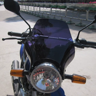 Motorcycle Modified Windshield Motorcycle Round Light Suitable for Deflector Windshield 3mm Thickeneded One-Piece Drop Shipping