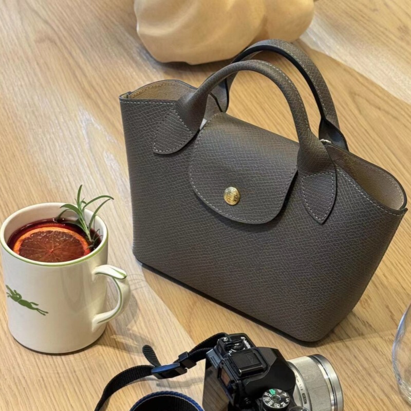 French Longchamp Autumn and Winter New Fashion Handbag Basket-Style Small Square Bag Trendy Versatile Shoulder Crossbody Bag for Women