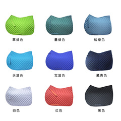 純綿通気吸汗馬術鞍マット滑り止め減震小方眼キルティング汗蒸し器馬背汗マット馬具工場