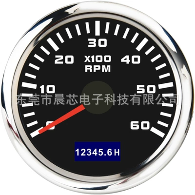 with Colorful Backlight Tachometer for | Other vehicle instruments - cx6227-black-plate-silver-cover-6k