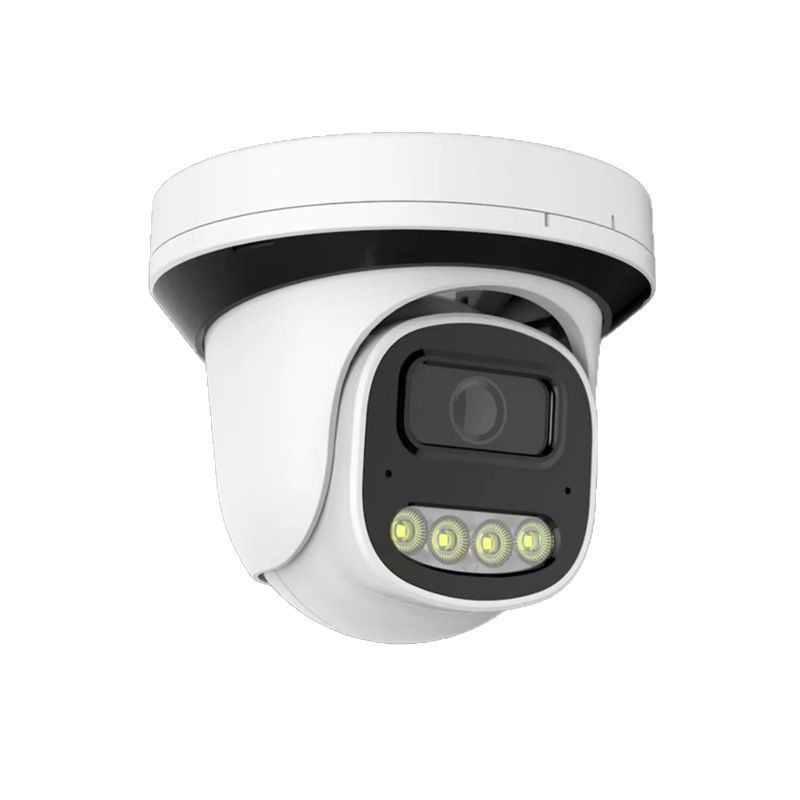 Sınır ötesi POE güvenlik kamerası 5MP çift ışıklı tam renkli yüksek çözünürlüklü gece görüşlü Tianshiting metal kubbe ağ kamerası