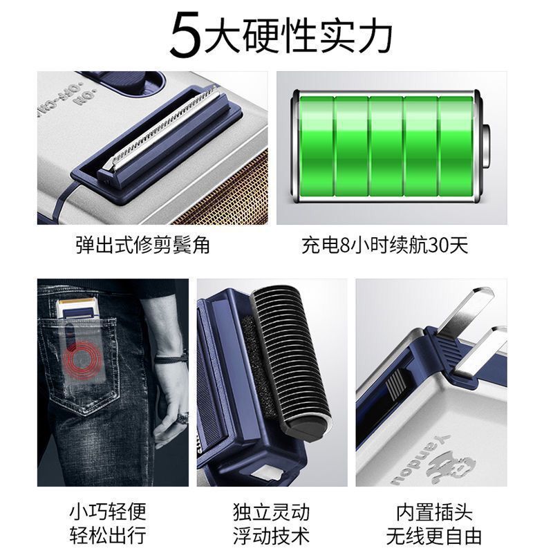 パイプシェーバー SC-W301U 往復式メンズひげの宿敵電動ポータブル高齢者ヘッドシェーバー|undefined