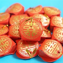 500g袋装婚庆喜糖果 江南佳美双喜临门果肉夹心盒软糖 包邮