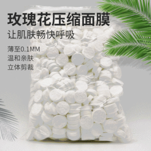 Compressed Facial Mask Paper Non-Woven Fabric 500 Pieces Disposable Dry Facial Mask for Moisturizing, Specially Designed for Beauty Salon Use