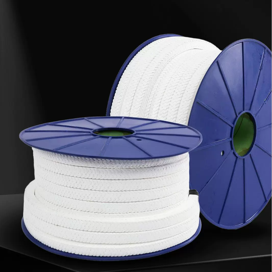 聚四氟乙烯盘根 耐高温酸碱白四氟盘根无油四氟盘根 白四氟盘根