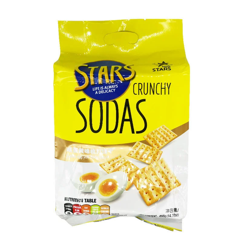 Хонгконг Стар Милк Солт Солтол Сустреc biscuits Солтед Чиз Кейк Старс Содас расчесанные печенья 400 г
