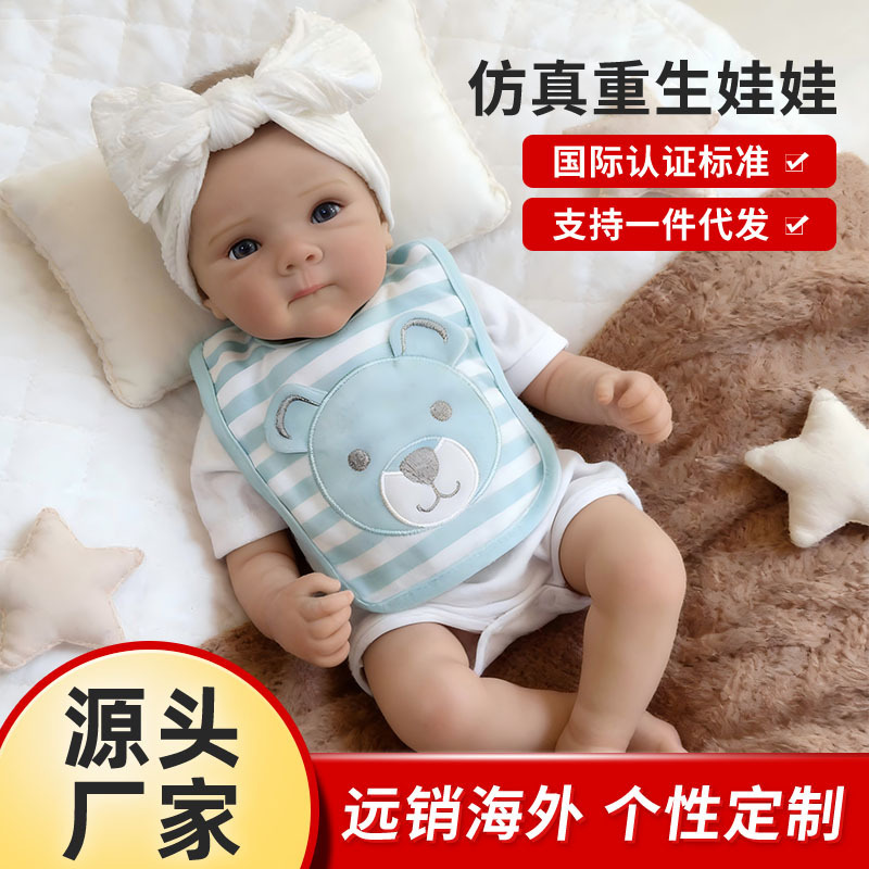 Cross-Border Realistic Baby Doll Xvsq, Handcrafted with Exquisite Painting, 3D Skin, Full Silicone Body, Realistic Reborn Doll Cross-Border Realistic Baby Doll Xvsq, Handcrafted with Exquisite Painting, 3D Skin, Full Silicone Body, Realistic Reborn Doll