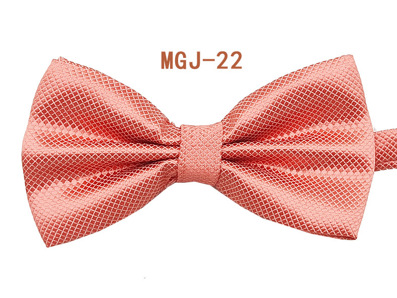 Pajarita negra de color sólido para hombre British Cube Spot Venta al por mayor Ropa formal Boda Doble pliegue Doble lazo de doble capa 27 colores