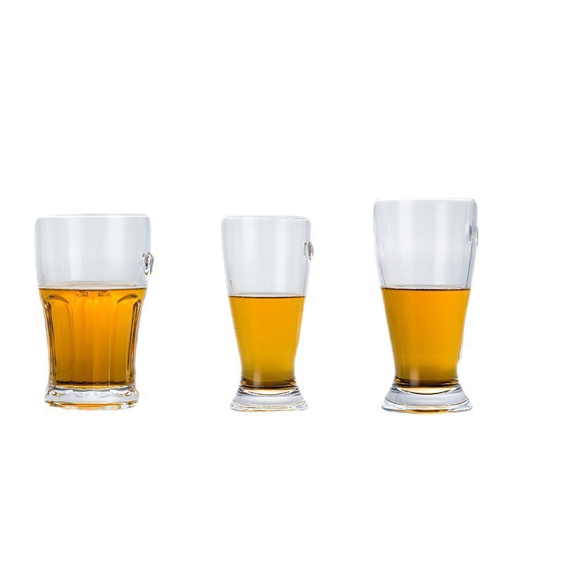 Cristal de jade vaso de vidrio grueso vaso de cerveza con mango vaso de vidrio transparente vaso de cerveza vaso de vino vaso de agua vaso de té vaso de piña