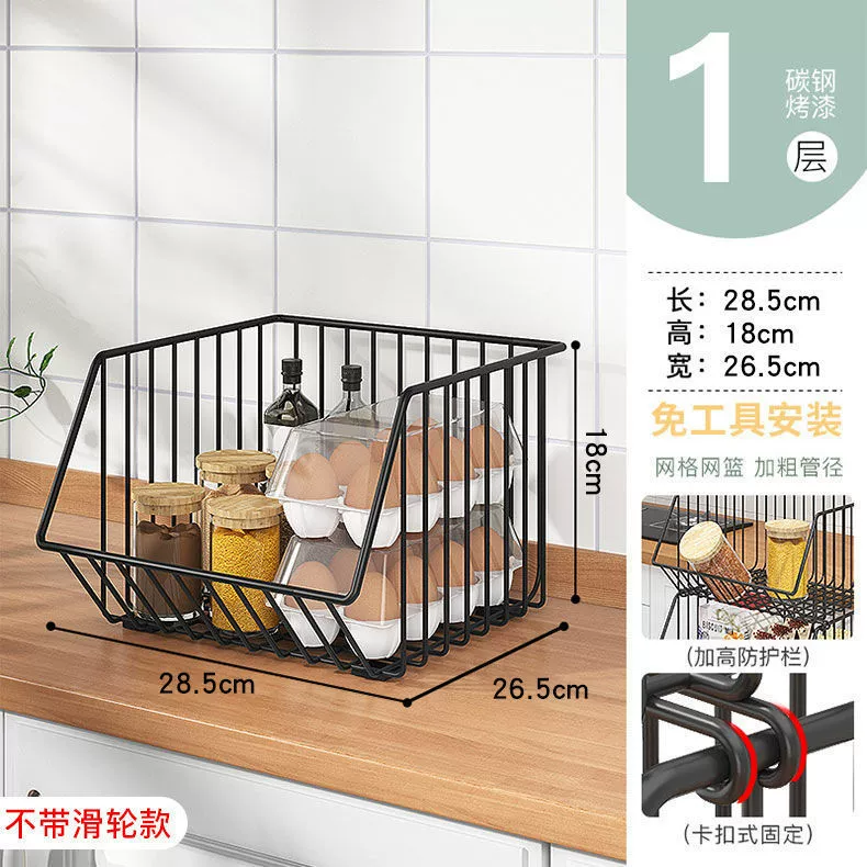 Multi-Layer Vegetable Basket Rack, Corner Kitchen Storage, Stackable 2–5 Tiers, Optional Wheels
