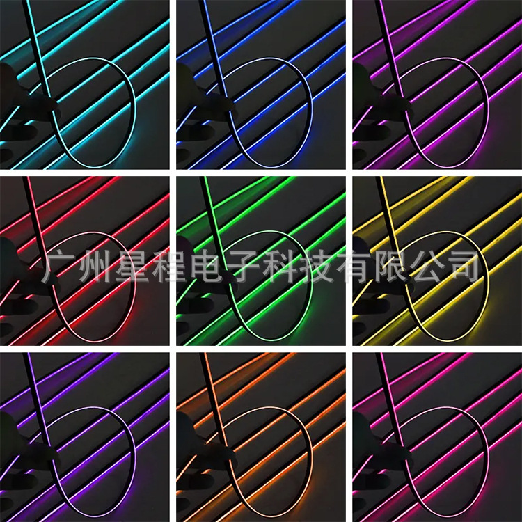 Venta caliente 22 luces 18 luces 10 Luces 6 luces acrílico invisible RGB colorido Sinfonía coche faro