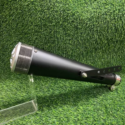 Pipe Series Harley Cruise | Motorcycle exhaust pipe - retro-k17-painted-black-convex-porous