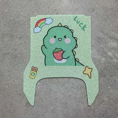 Electric vehicle foot mat: Waterproof Foot Pads No.9 Electric - strawberry-dinosaur-no-9-mzmix-with-pedals