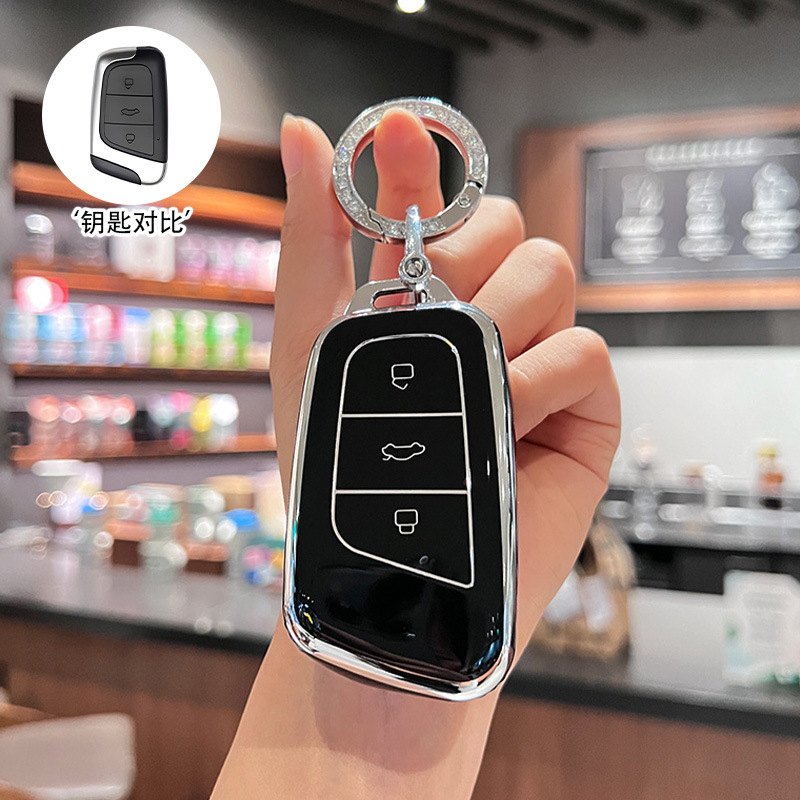 [Chery L 모델] 실버 엣지 블랙 + 다이아몬드 반지