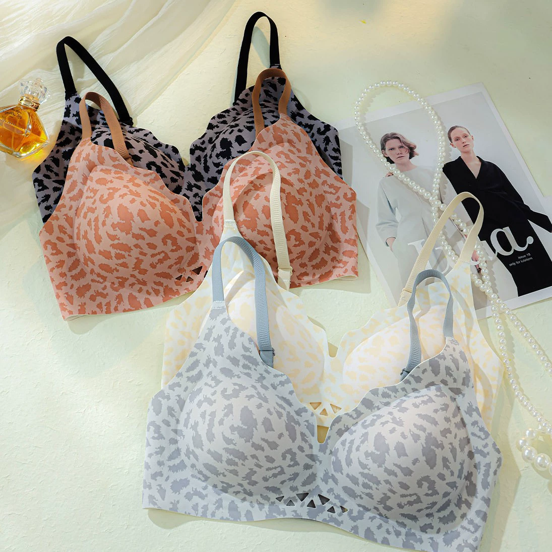 Sexy underwear, invisible push up bra, comfortable bra top