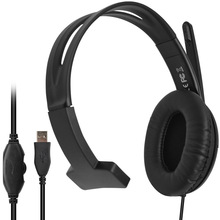 電腦話務員耳機單耳耳機頭戴式耳機USB電腦PC耳機影音耳機