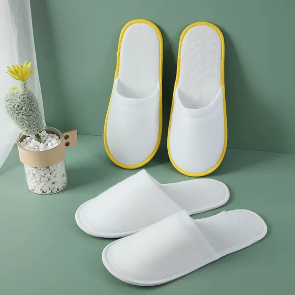 Hotel Special Brushed Cloth Disposable Slippers Beauty Salon Bathroom Home Hospitality Non-Slip Thickened Slippers