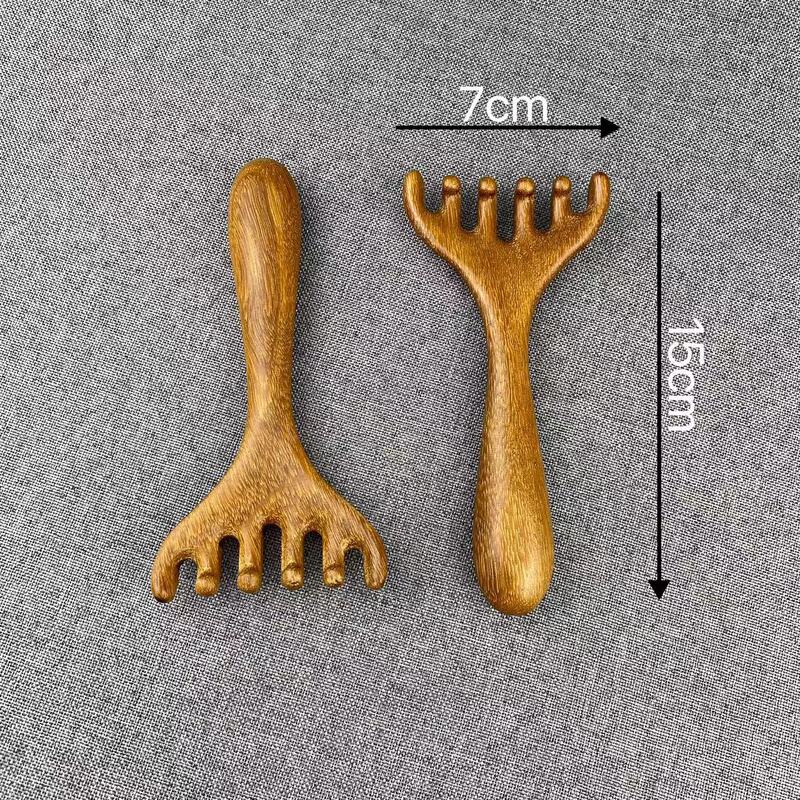 鹿の角の六爪の家庭用の頭部のマッサージ器の小さい熊手の頭皮の経絡は髪を櫛して治療します。|undefined