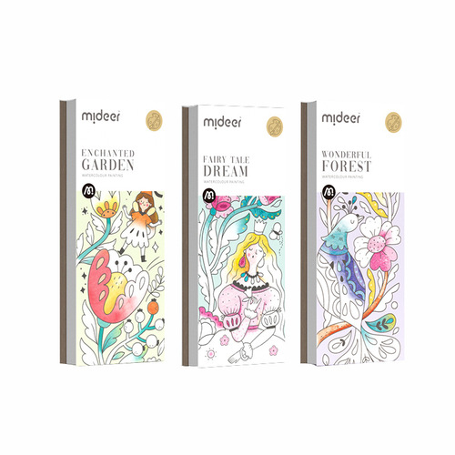 Mideer Princess Milu Drawing and Coloring Book Kindergarten Baby Picture Book Light Color Graffiti Coloring Book