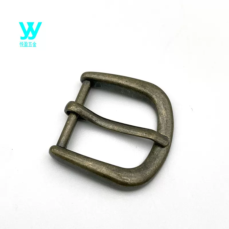 实力厂家直供服饰配件金属锌合金压铸D形腰带扣针扣皮带扣