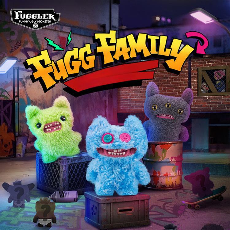 Fuggler 本物のかわいいモンスターファミリーシリーズブラインドボックスぬいぐるみ醜いかわいい面白いトレンディなおもちゃ|undefined