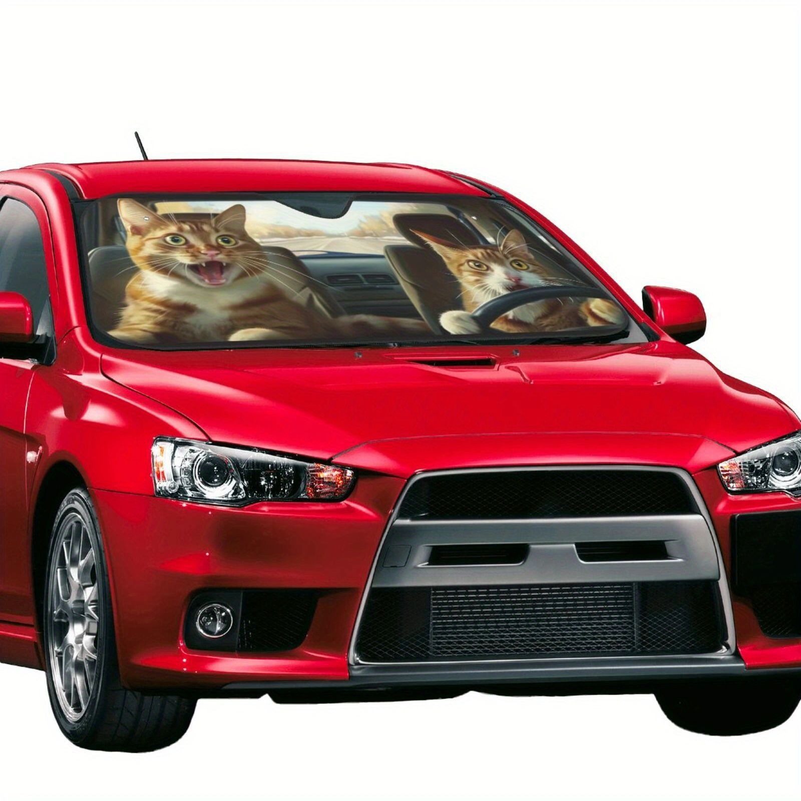 Cross-Border Hot-Selling Front Windshield Heat-Insulating Sunshade Car Universal Aluminum Foil Sunshade Easy to Install and Store