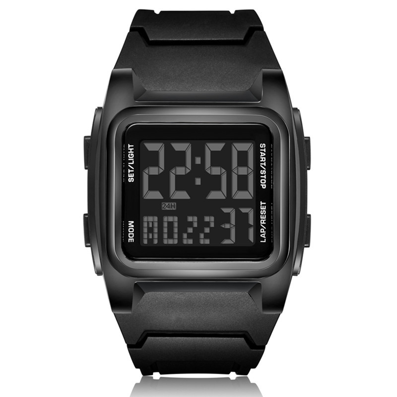 New Square Youth Hombres y mujeres de moda casual digital reloj deportivo multifunción alarma al aire libre cronómetro reloj electrónico