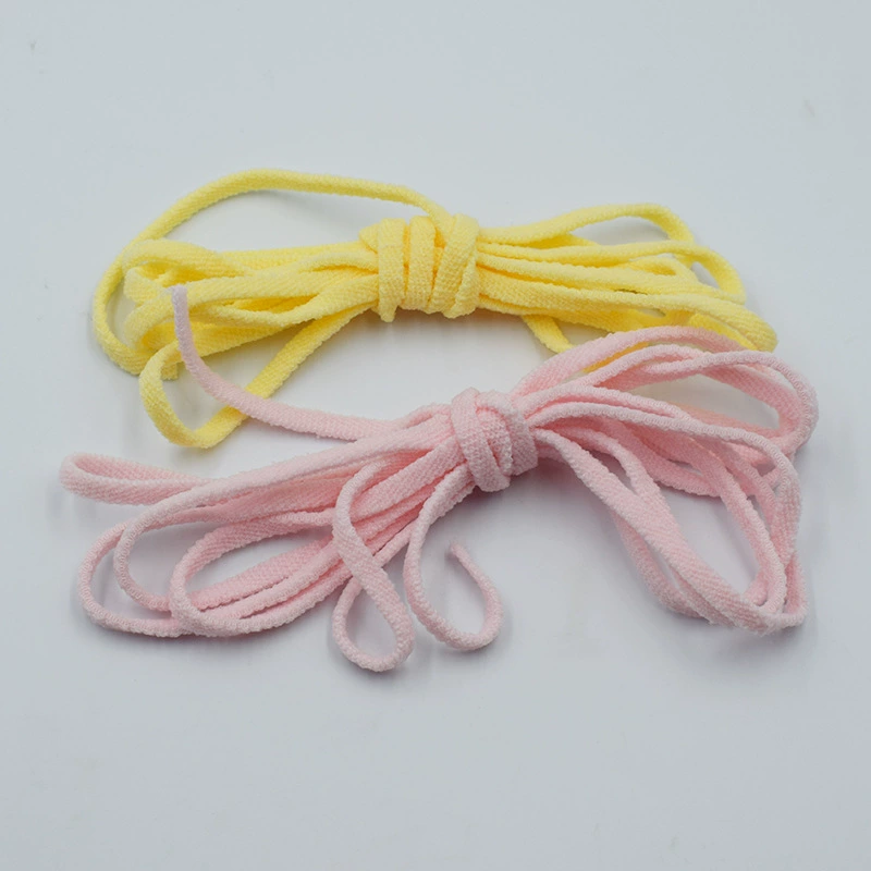 Bubble mask rope Spot 5mm flat surface color mask ears with bubble yarn hood