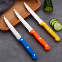 现货 彩色不锈钢水果刀削皮刀 蔬菜瓜果刀家用多功能料理厨房小刀