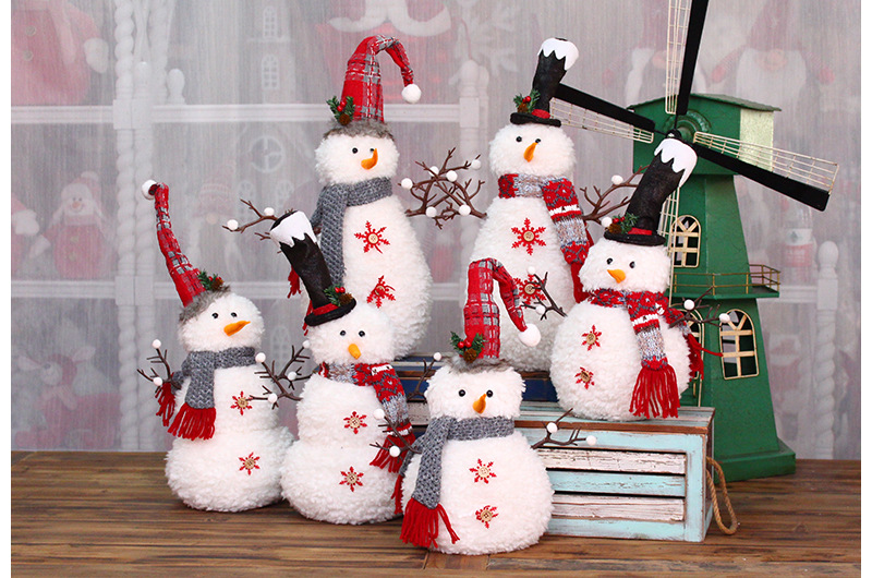 Christmas Cute Snowman Pp Cloth Party Ornaments display picture 2