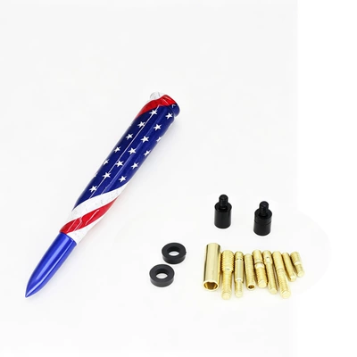 vehicle antenna: antenna parts, personalized - blue-colorful-national-flag-design