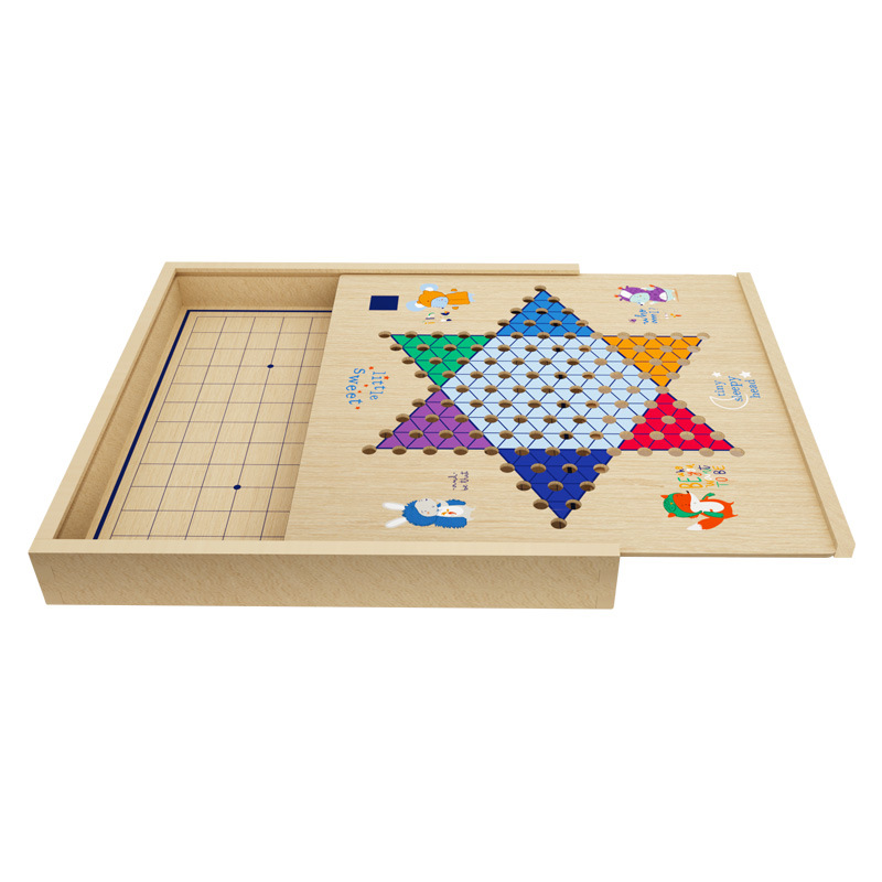 Ajedrez volador damas backgammon juguetes educativos para niños de ajedrez multifuncional de madera ajedrez ejército ajedrez animal traje de ajedrez