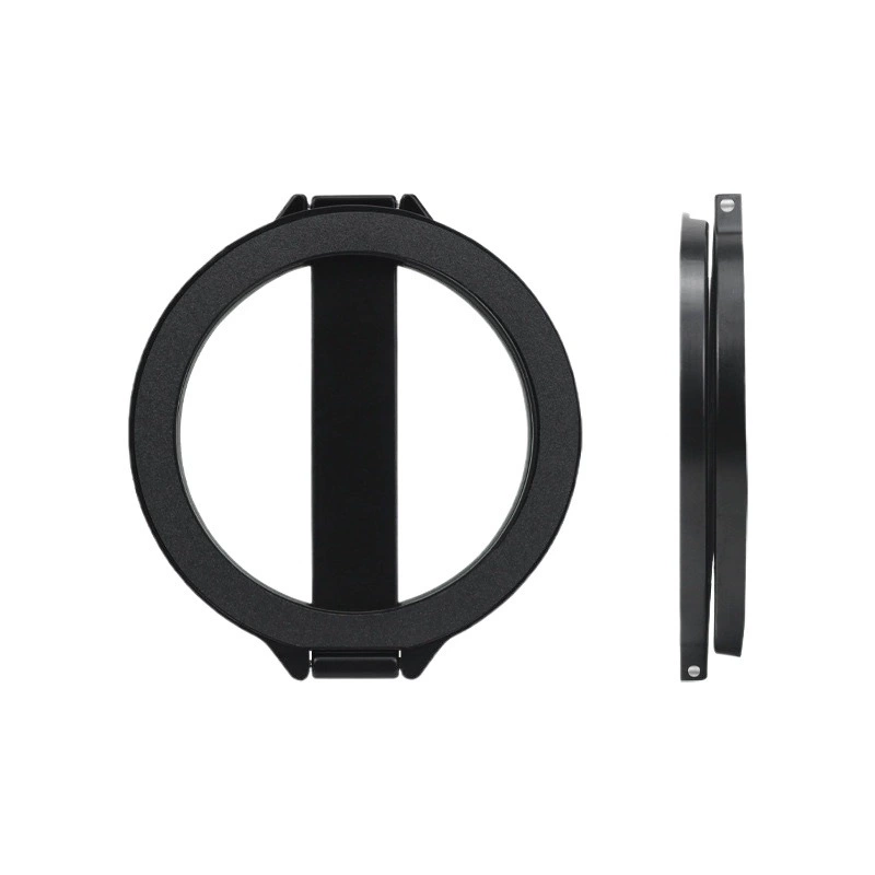 Phone holder (Apple) double‑sided magnetic metal ring, foldable metal stand