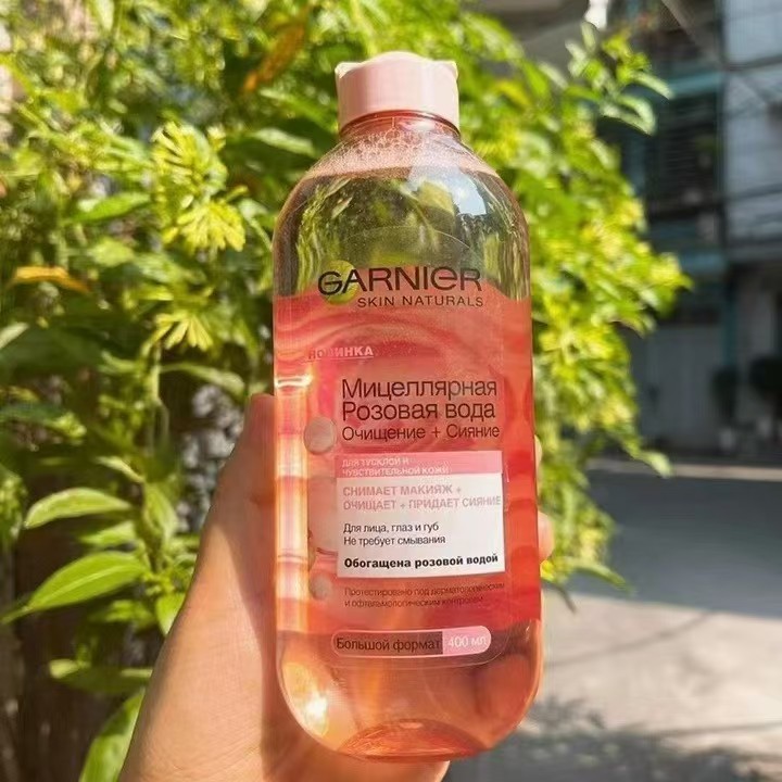 Tarjeta rusa / Niel 3 en 1 calmante suave para los ojos y labios desmaculador de maquillaje 400ml