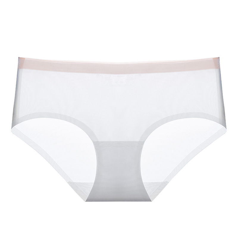 Mascarilla facial ultrafina de primavera y verano, sin costuras, seda de hielo ultrafina, ropa interior de entrepierna antibacteriana de algodón de secado rápido y sedoso, refrescante