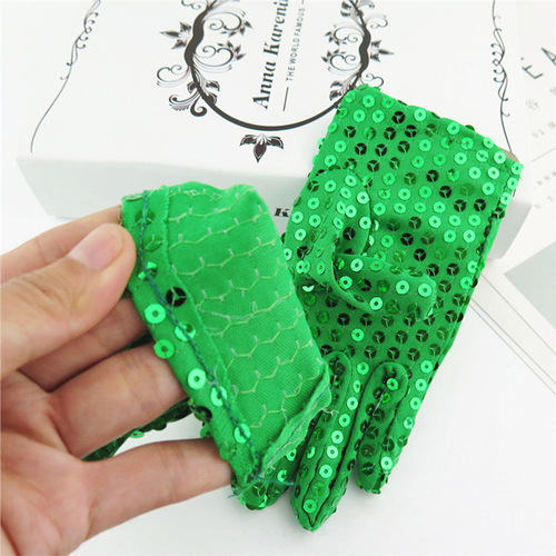 Children's Michael Jackson sequin gloves stage dance gloves Children's Day performance dance gloves