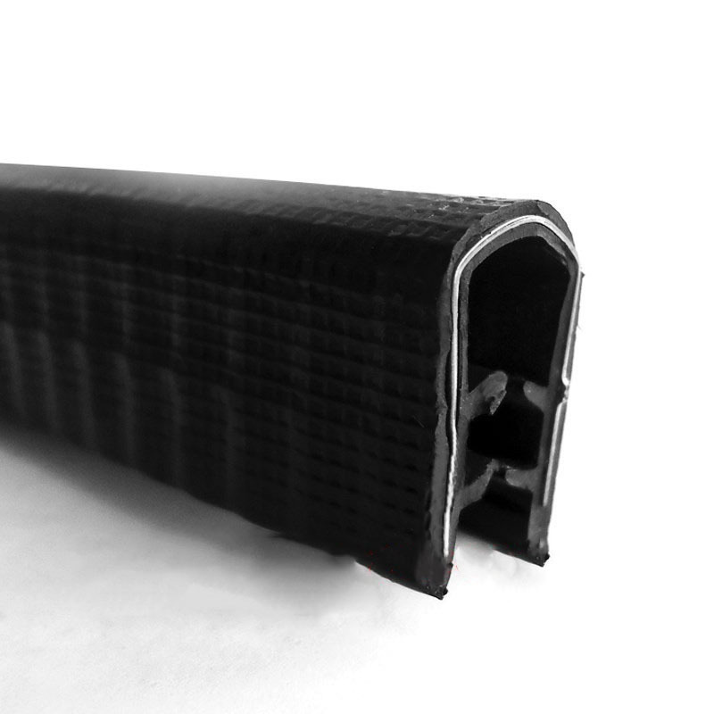 供应pvc钢带复合密封条 U型骨架密封条 彩色装饰条橡胶复合包边条