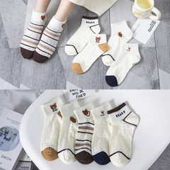 Summer Thin Cotton Women's Low-Cut Mesh Ankle Socks, Breathable & Invisible Design, Cute Japanese-Style Socks—Wholesale