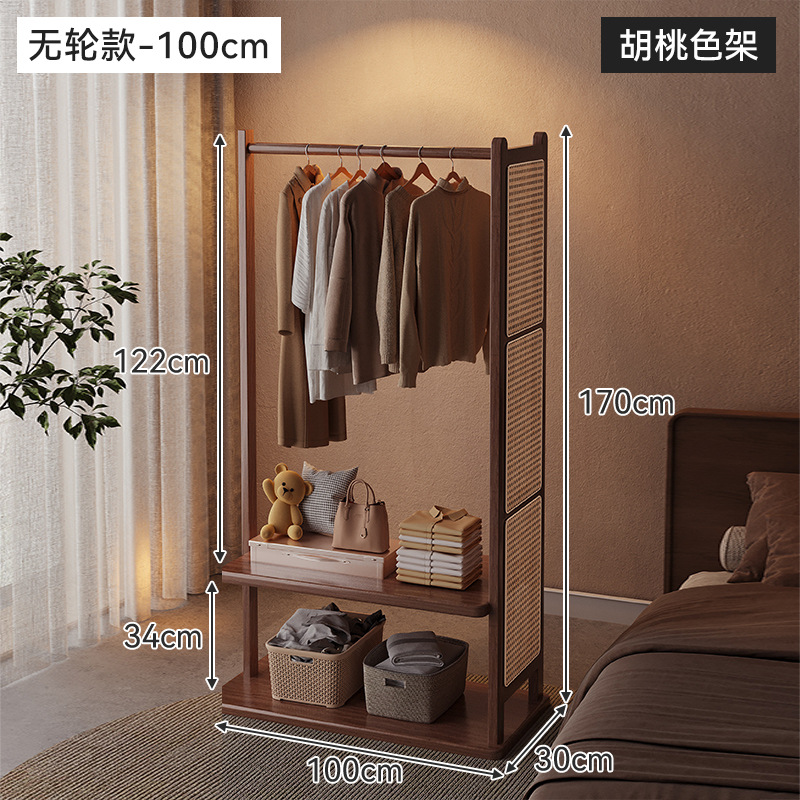 Percha de ropa de piso para dormitorios, percha de ropa de piso pequeña, percha de ropa móvil, percha de ropa simple, percha de ropa doméstica