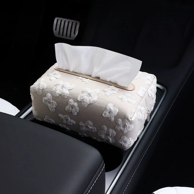 Car Tissue Box, Hanging Car tissue box/set - apricot