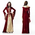 万圣节服装cos复古欧洲中世纪宫廷贵族女王化妆舞会公主裙演出服