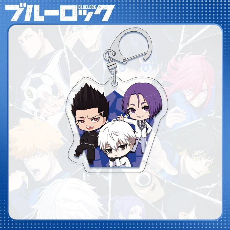 Acrylic Keychain (Blue Lock) Blue Prison Key Bin, double-sided 6 cm, D-system compatible