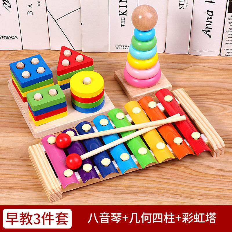 음악 피아노 + 4 개의 기둥 + 레인보우 타워