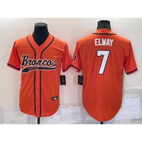 Новый футбольный бейсбольный совместный костюм Бронкос 7 # ELWAY 3 # карбон ретро вышивка трикотаж