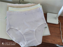 外贸日单女士纯色棉质高腰内裤螺纹棉大码200斤一件代发直播供货