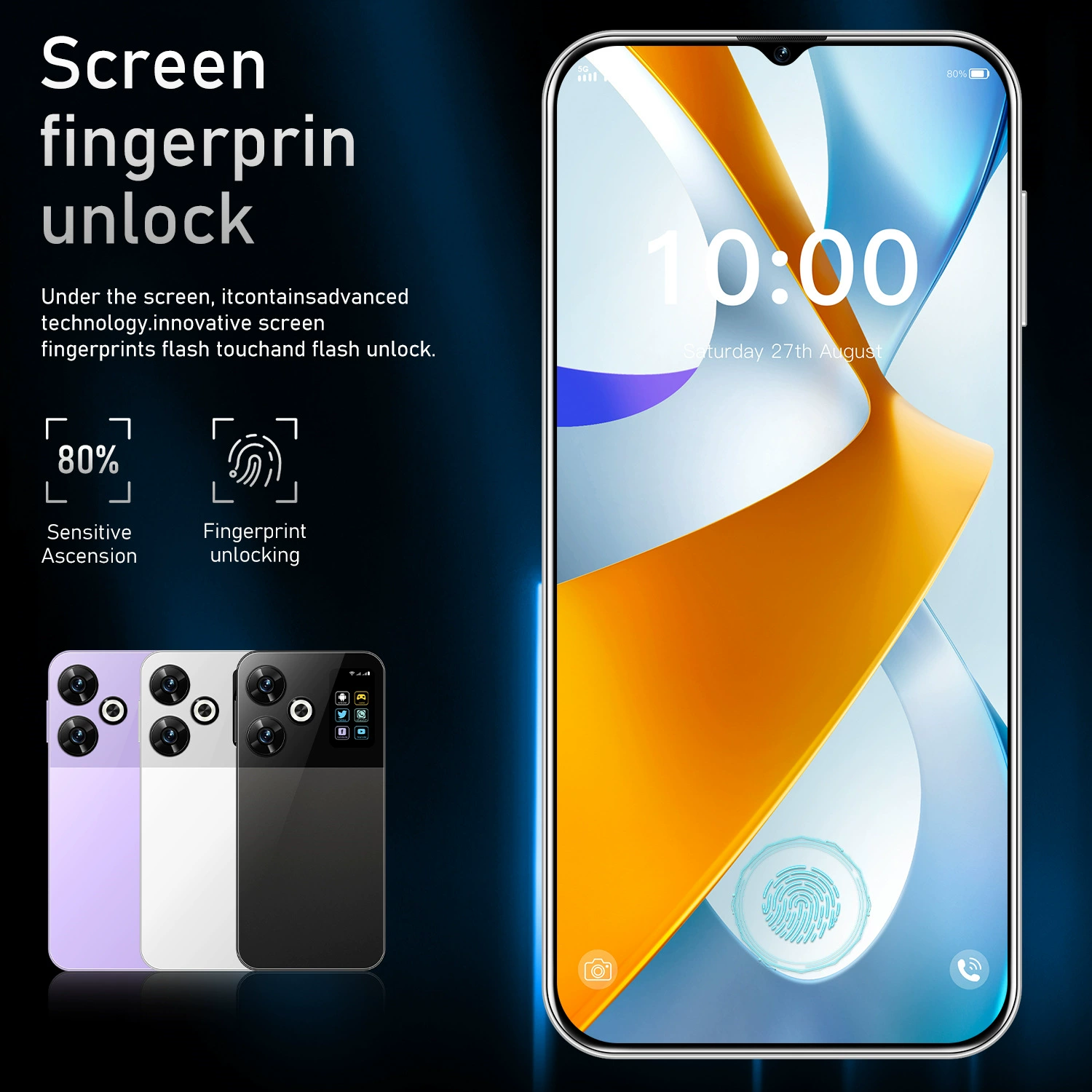 Новая 2024 cross-border мобильного телефона M6 Pro большой экран Android 8.1 роскошный всё-в-одном оптом (взрывная модель)