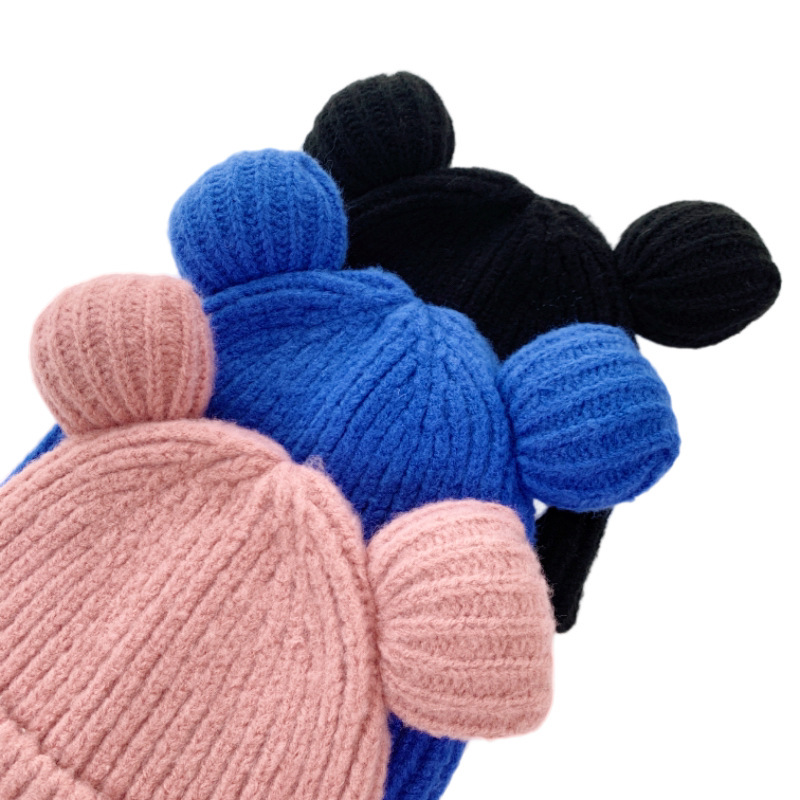 Mujeres Casual Estilo De Dibujos Animados Forma De Corazón Color Sólido Sin Alero Gorro De display picture 3