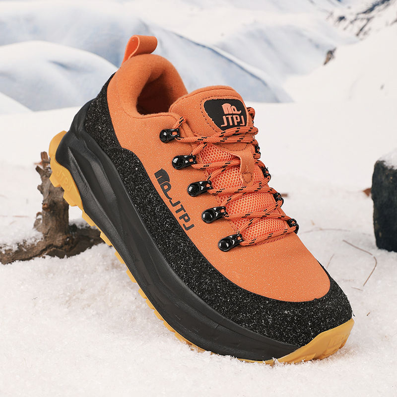 Calçado esportivo casual para casal, moderno e quentinho, forrado com lã e acolchoado com algodão, perfeito para atividades ao ar livre no outono/inverno._voghion.com