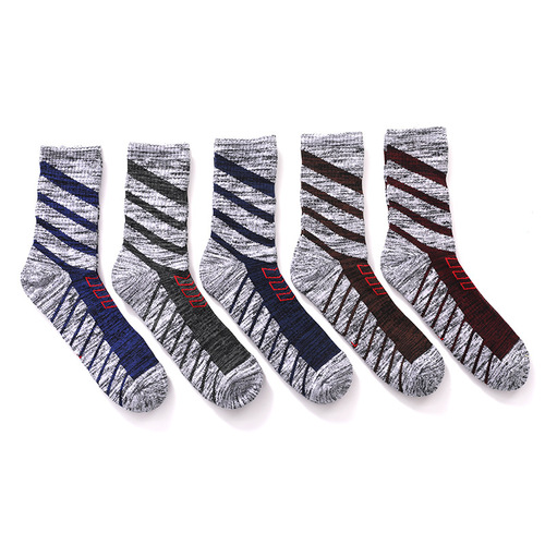 Cotton Terry Outdoor Sports Socks, Thick Hiking and Trekking Socks, Breathable Mid-Calf Sports Running Socks, Original Manufacturer Direct Supply